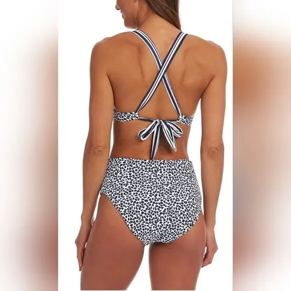 La Blanca Apulia Reversible Bikini Bottoms Indigo NWOT sz 16 blue/white - Picture 2 of 6